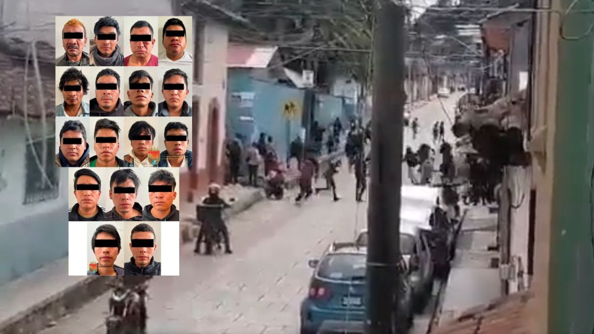 Detienen a 17 presuntos implicados en disturbios en San Cristóbal de las Casas.