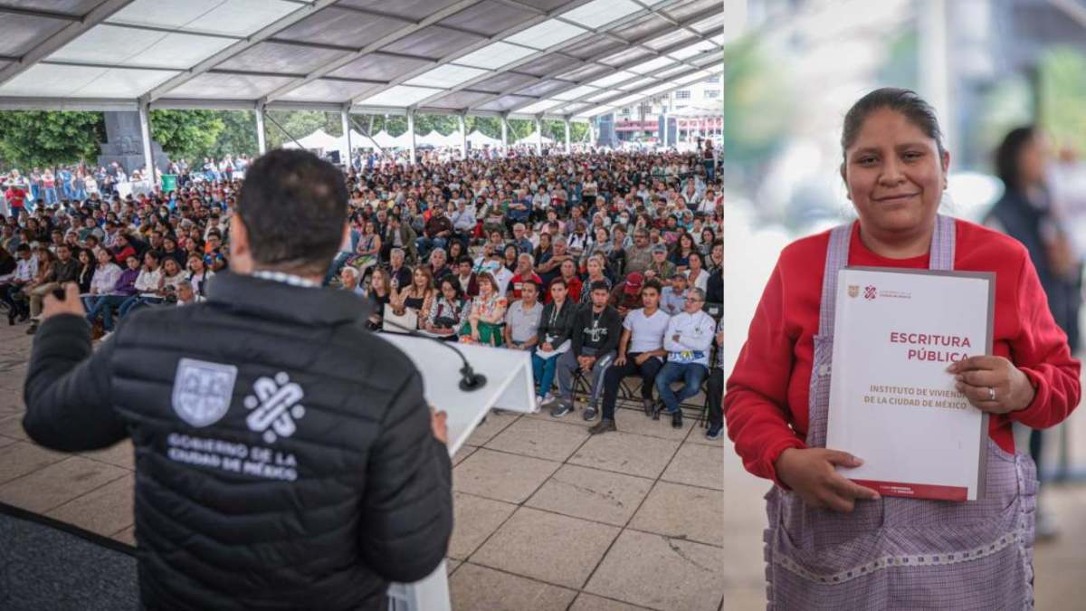 El jefe de Gobierno de la Ciudad de México, Martí Batres Guadarrama, encabezó este sábado la entrega de 2 mil 800 escrituras de viviendas