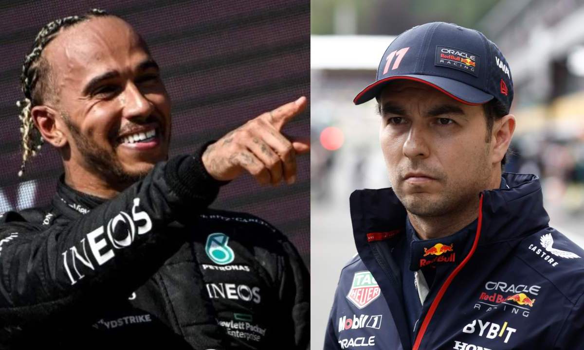 Lewis Hamilton culpó a Sergio 'Checo' Pérez tras el choque que tuvieron en la Carrera Sprint del Gran Premio de Bélgica de la Fórmula 1