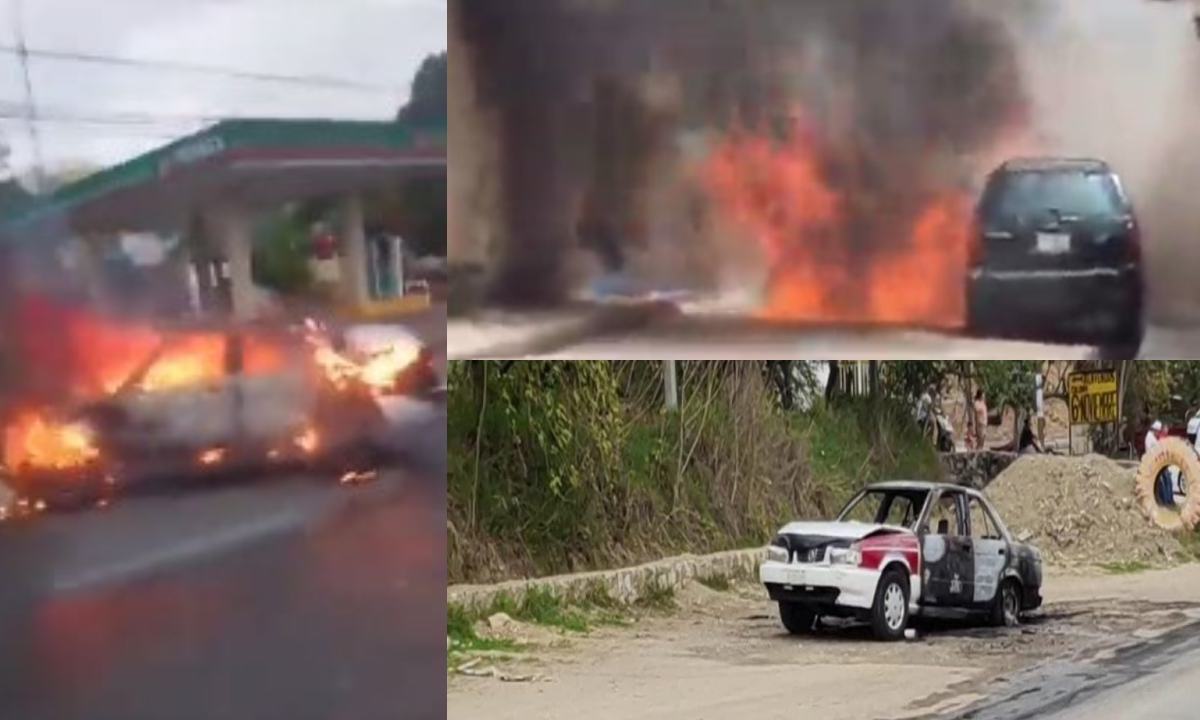 Se reportaron balaceras e incendios de automóviles en Tixtla y Chilpancingo