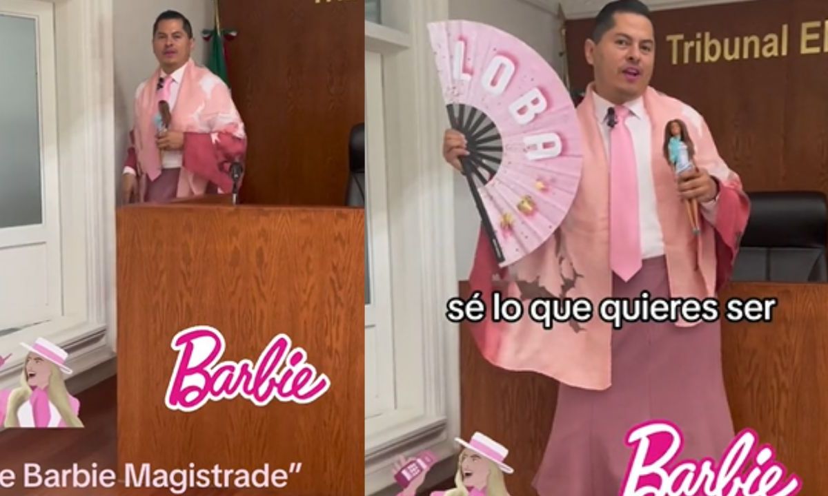 Jesús Ociel Baena, presume su "Barbie Magistrade"