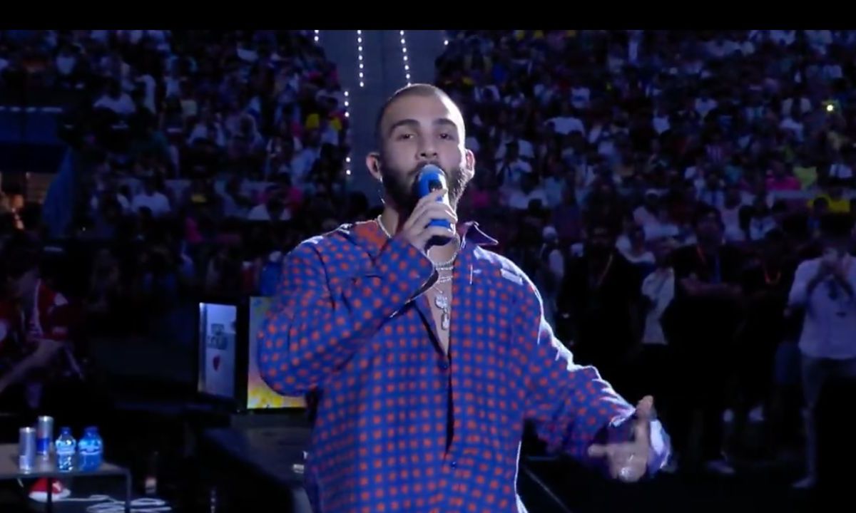 El cantante colombiano,Manuel Turizo, cantó en la Kings League el tema "Copa Vacía", colaboración con Shakira
