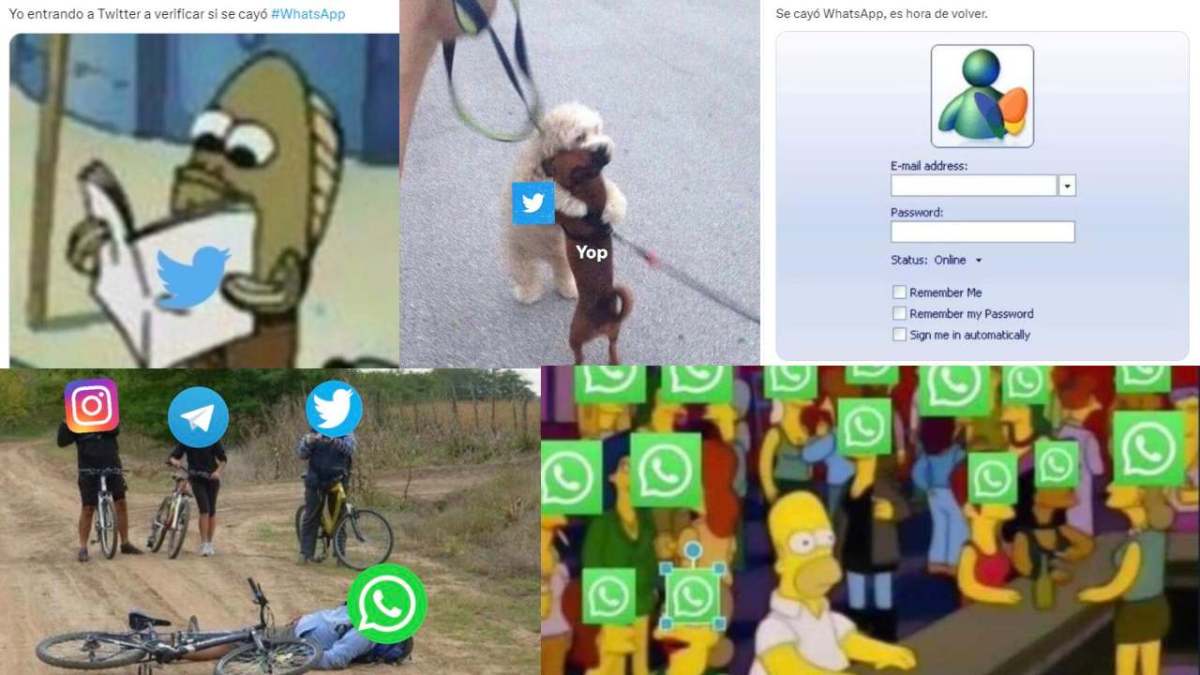 Usuarios compartieron memes tras la caída de WhatsApp