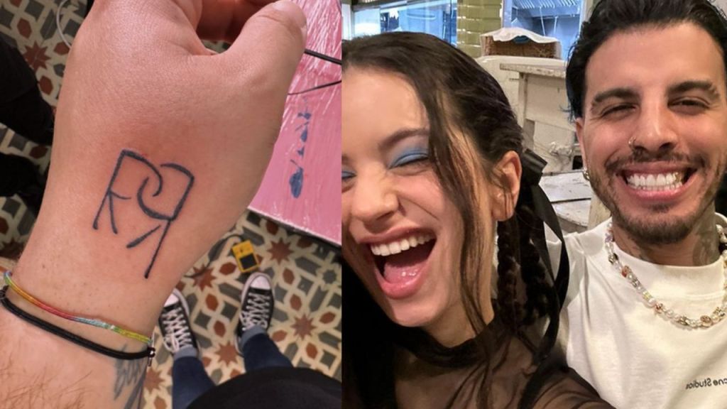 Joven pide ayuda en redes para eliminar el tatuaje que se hizo con las iniciales de Rosalía y Rauw; se arrepiente tras la separación de los cantantes