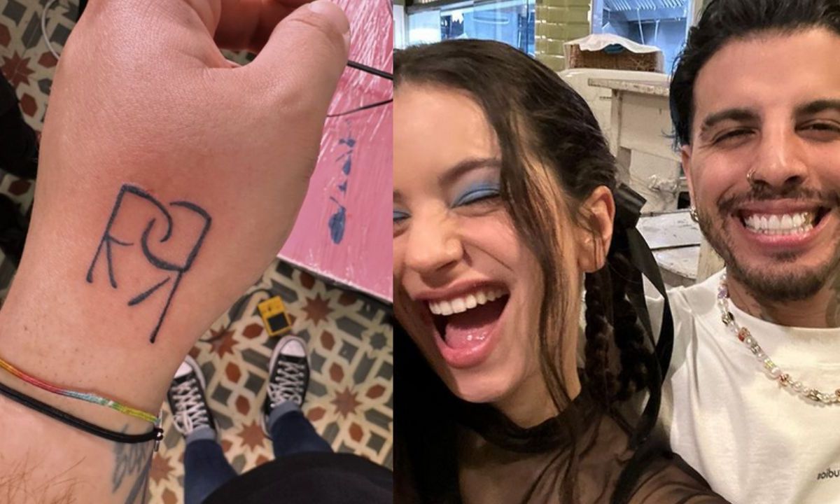 Joven pide ayuda en redes para eliminar el tatuaje que se hizo con las iniciales de Rosalía y Rauw; se arrepiente tras la separación de los cantantes