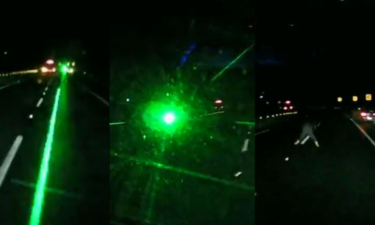 Sujetos intentan asaltar a conductor en Cumbres de Maltrata; usan láser y disparan al automovilista.