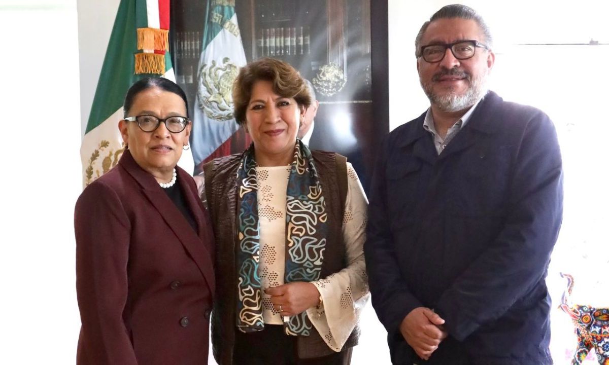 Titular de la SSPC se reúne con la gobernadora electa de Edomex, Delfina Gómez