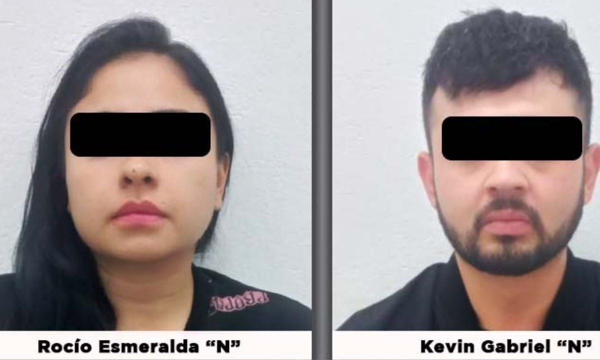 Detienen a Rocío Esmeralda “N” y Kevin Gabriel “N” presuntos responsables en el homicidio de un cuentahabiente