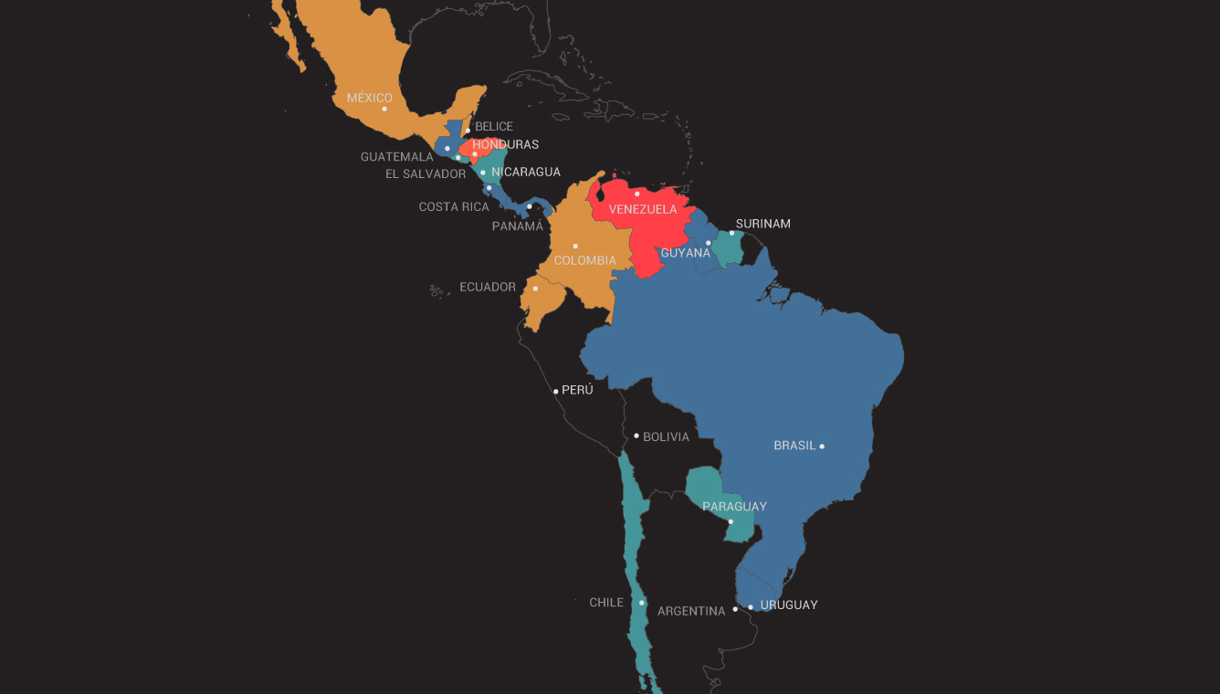 Tasa de homicidios en las capitales de Latinoamérica y el Caribe en 2022 (Insight Crime).