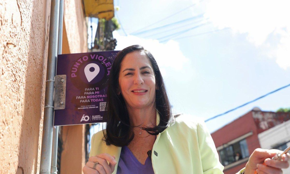 La alcaldesa de la Álvaro Obregón como parte de su compromiso de velar por la seguridad de las niñas y las mujeres, puso en funcionamiento tres Puntos Violeta más