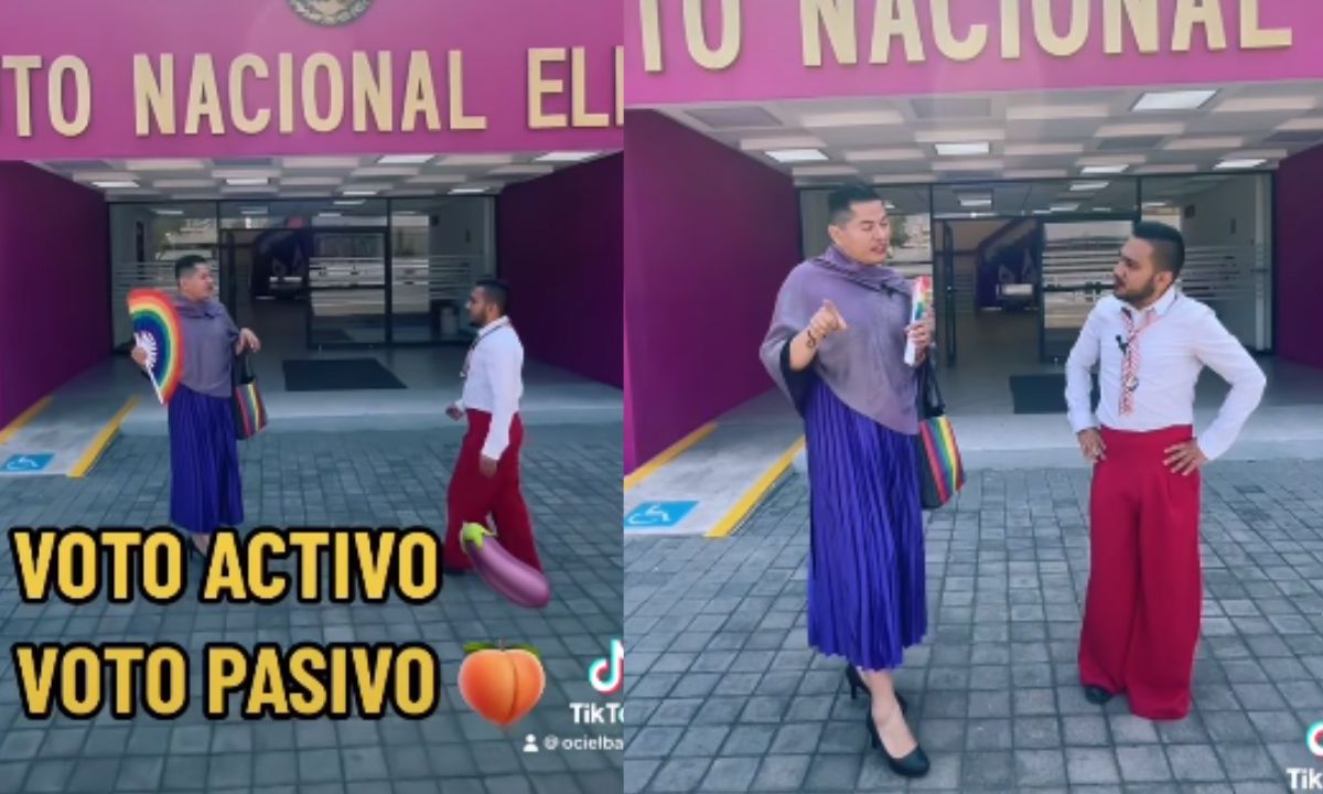 Foto:Captura de pantalla|¿Activo o pasivo? El magistrade Jesús Ociel Baena promociona el voto