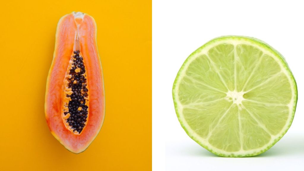Papaya y limón