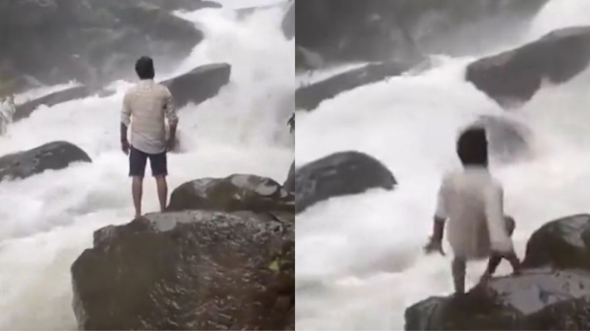 VIDEO: Muere el influencer Sharath Kumar tras resbalar en cascadas en la India