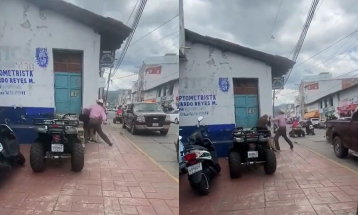 Un sujeto golpeó a un hombre que tenía un bastón en calles de Tejupilco.