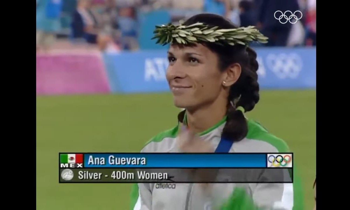 Ana Guevara, quien le dio a México una medalla de plata en Atenas 2004