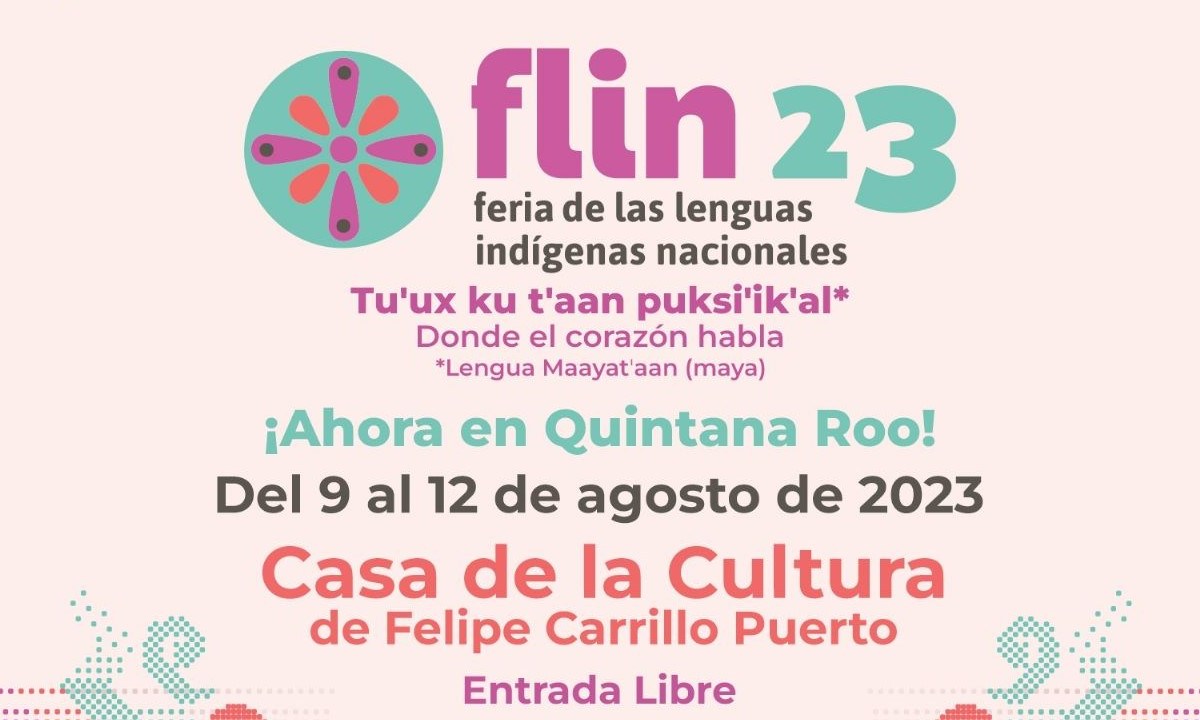 Cartel de la Feria de las Lenguas Indígenas Nacionales
