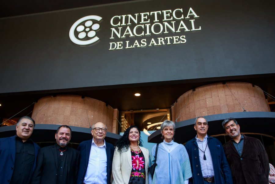 Conferencia de prensa de la apertura de la Cineteca Nacional de las Artes.