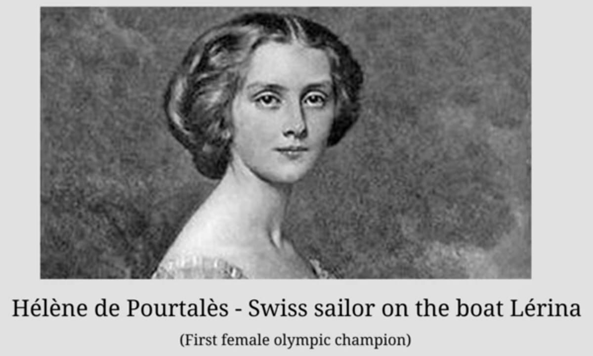 Imagen de la primera medallista olímpcia