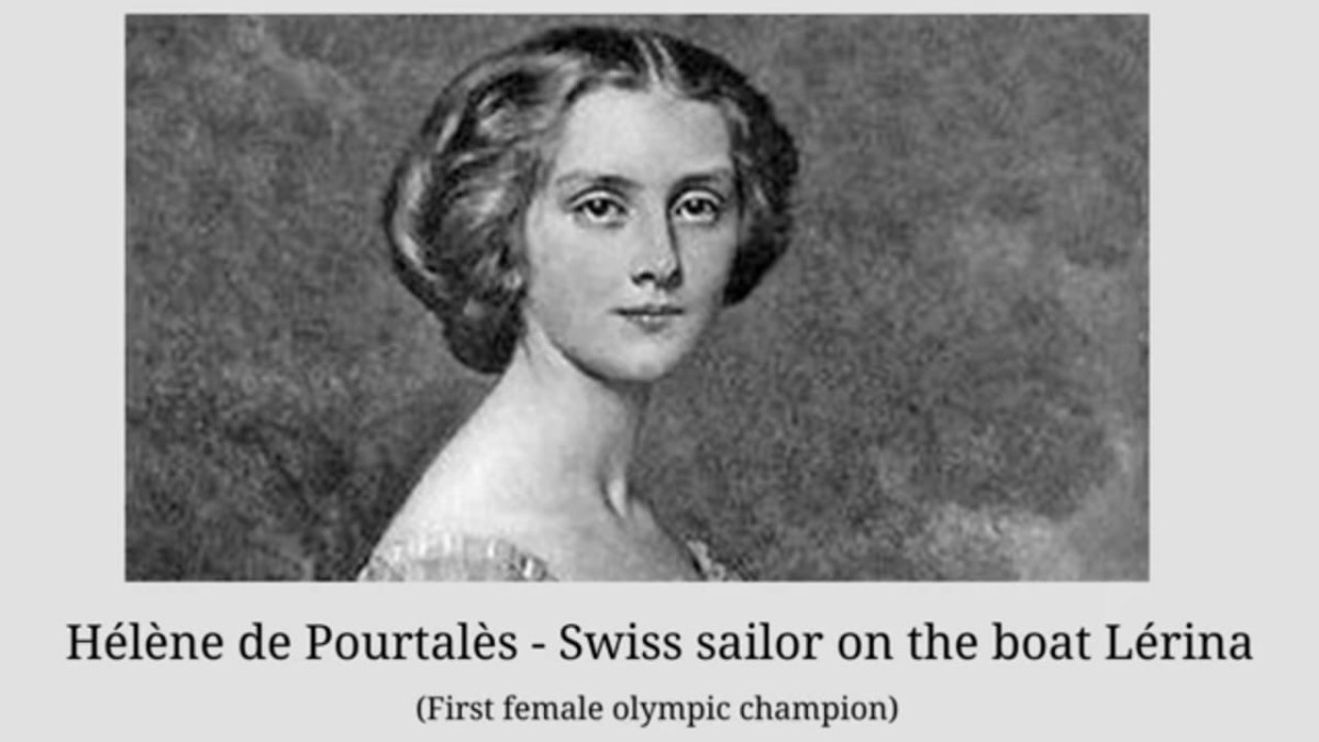 Imagen de la primera medallista olímpcia