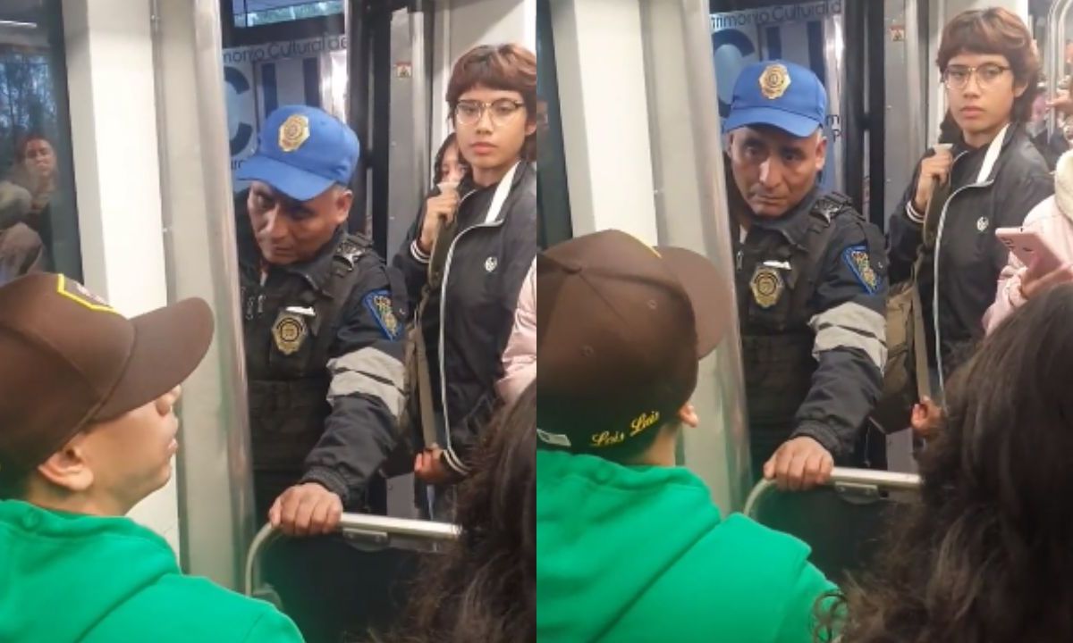 Foto:Captura de pantalla|“Ni me voy a mover” Hombre se niega a desalojar el área de mujeres del Metrobús