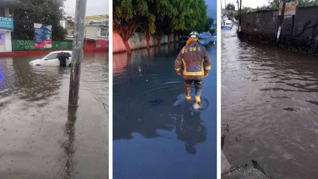 Durante la tarde de este martes 22 de agosto se registraron inundaciones y encharcamientos en la alcaldía Tlalpan, por las fuertes lluvias.