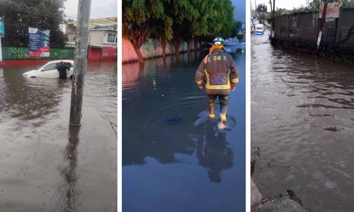 Durante la tarde de este martes 22 de agosto se registraron inundaciones y encharcamientos en la alcaldía Tlalpan, por las fuertes lluvias.