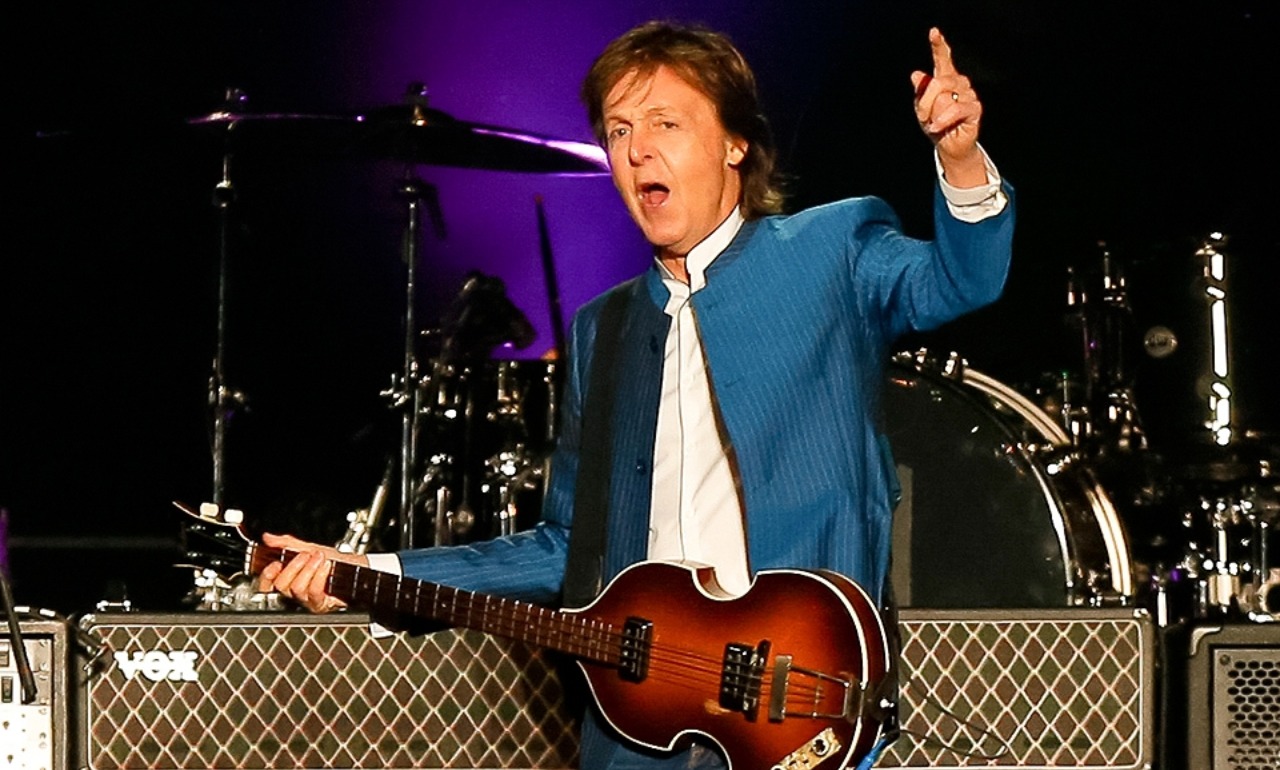 Sir Paul McCartney en concierto.