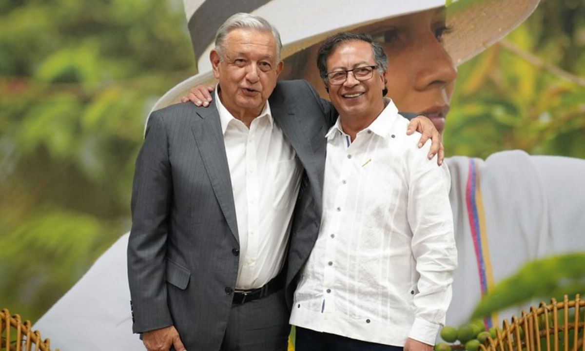 Foto: X: @petrogustavo | López Obrador en su gira por Colombia junto al presidente Gustavo Petro.