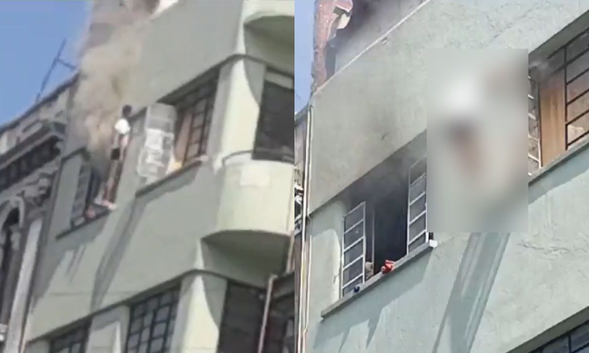 Sujeto intenta resguardarse de un incendio en su departamento; cae desde un tercer piso en la CDMX