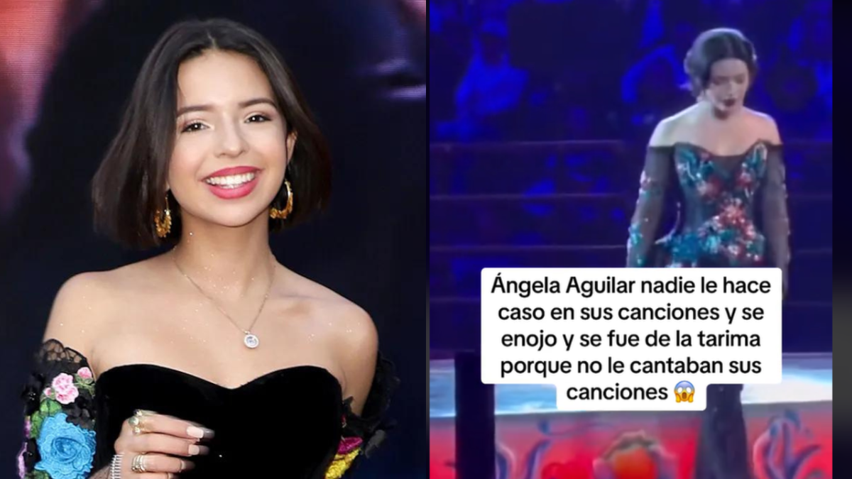 Ángela Aguilar, vuelve a ser tendencia luego de bajar del escenario al notar que el público no seguía con ella las canciones.