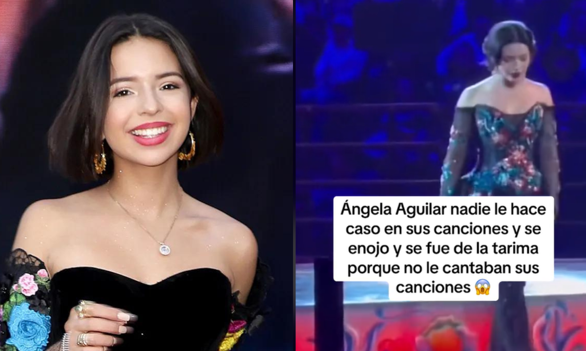 Ángela Aguilar, vuelve a ser tendencia luego de bajar del escenario al notar que el público no seguía con ella las canciones.