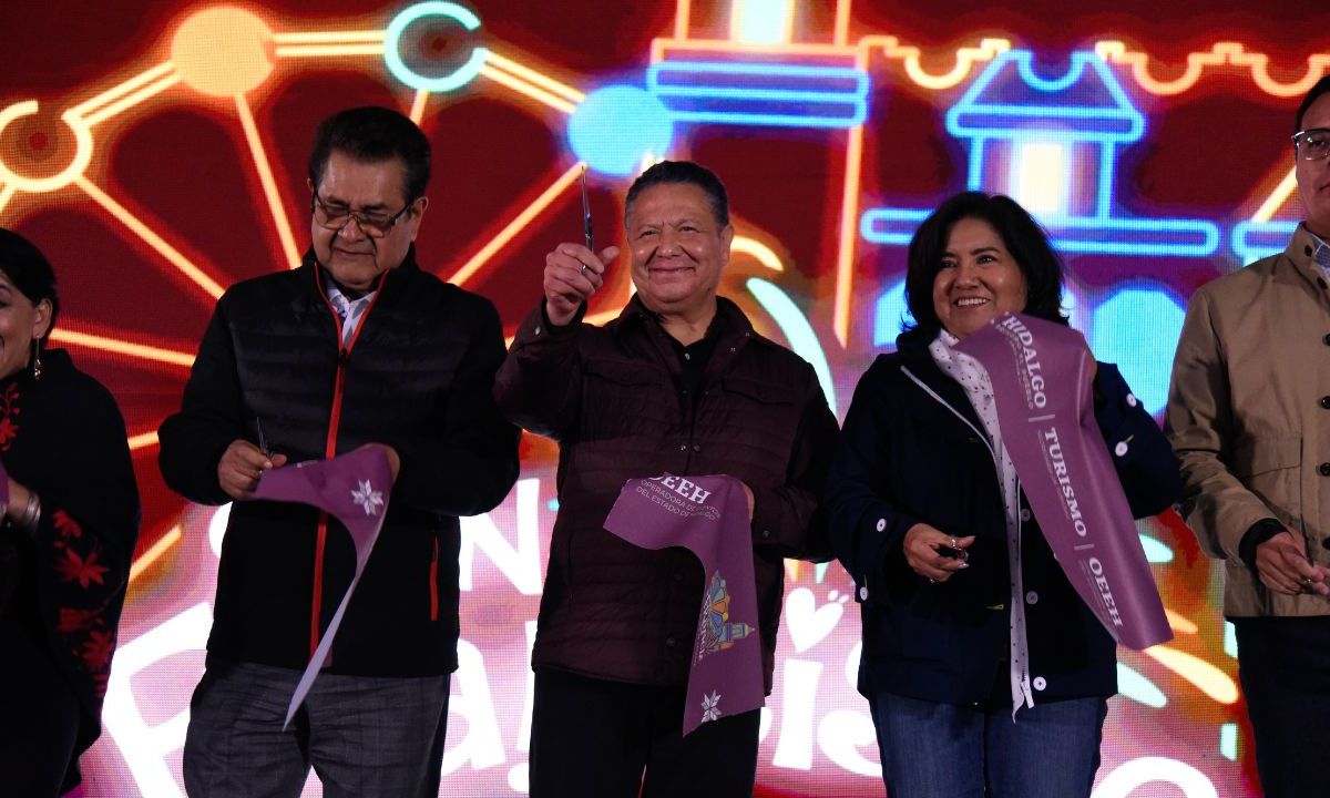 El gobernador de Hidalgo, Julio Menchaca Salazar,inauguró la Feria San Francisco Pachuca 2023