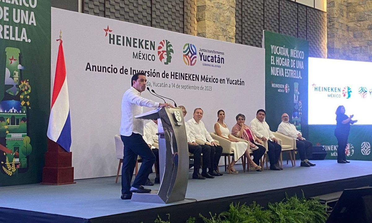 Heineken México anunció la construcción de la primera planta de la firma en Yucatán