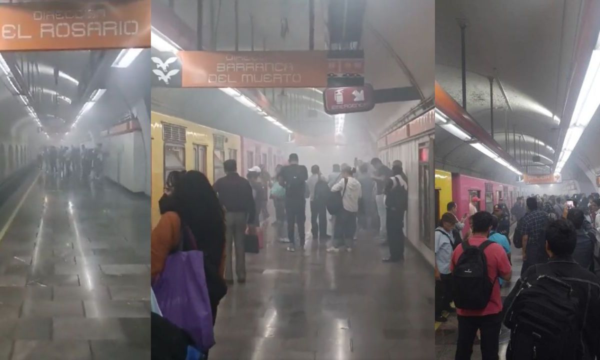 Desalojan a usuarios de la Línea 7 del Metro por presencia de humo