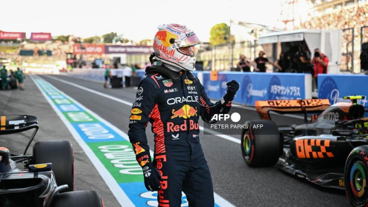 El piloto neerlandés Max Verstappen (Red Bull), líder del mundial de Fórmula 1, saldrá en la 'pole position' el domingo en el Gran Premio de Japón