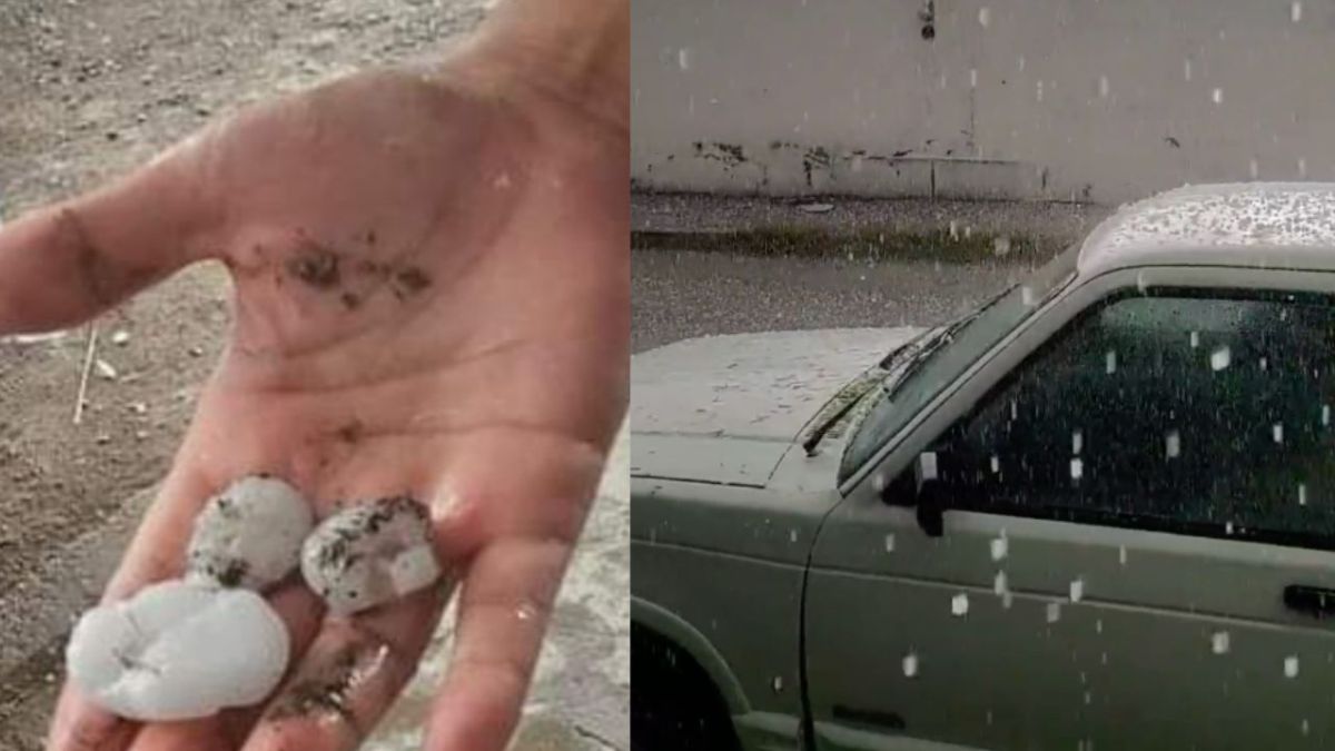 Fuerte tormenta de granizo azotó en Ciudad Juárez