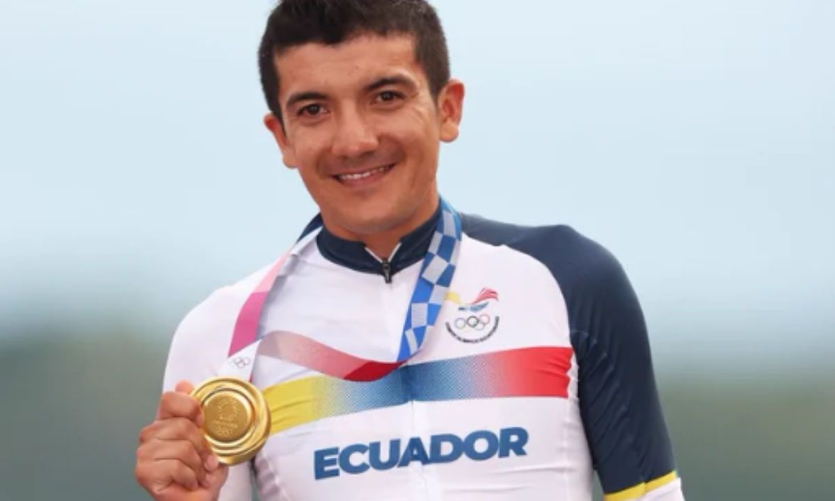Foto:Twitter/@RichardCarapazM|Él es Richard Carapaz, el ciclista ecuatoriano que ha sido campeón Olímpico