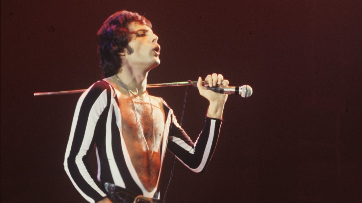 fotografía del vocalista de Queen, Freddie Mercury