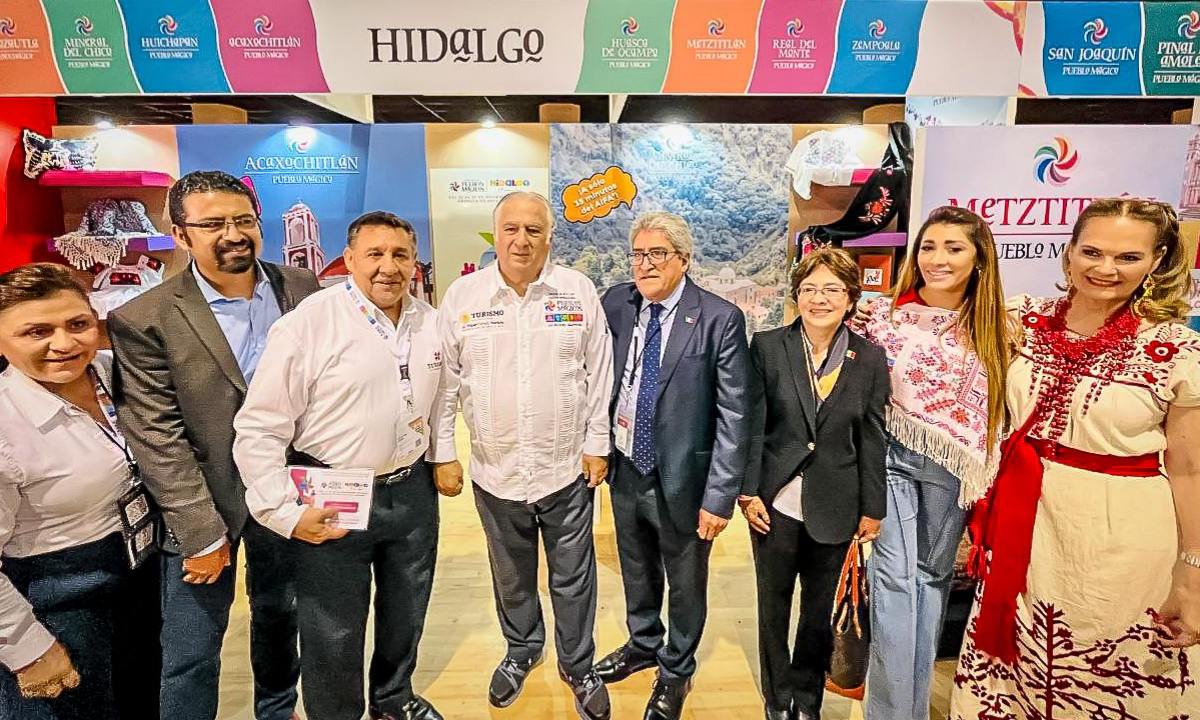 Con la participación de nueve municipios que representan una buena parte de la riqueza cultural y turística que ofrece la entidad, Hidalgo está presente en el Tianguis Internacional de Pueblos Mágicos 2023
