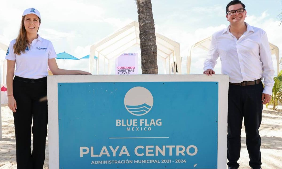 Playa Norte y Playa Centro, en Isla Mujeres, Quintana Roo, han renovado por segundo año consecutivo la prestigiosa certificación Blue Flag