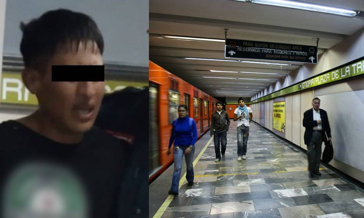 Un joven de 23 años de edad fue detenido en la estación Etiopía, del Metro de la CDMX, por pretender atentar contra la vida de su expareja.