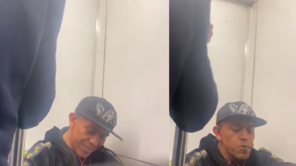 Con "singular alegría" un hombre se puso a fumar un cigarro de marihuana dentro de uno de los vagones del Metro