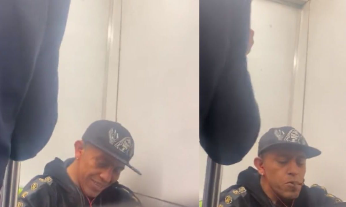 Con "singular alegría" un hombre se puso a fumar un cigarro de marihuana dentro de uno de los vagones del Metro