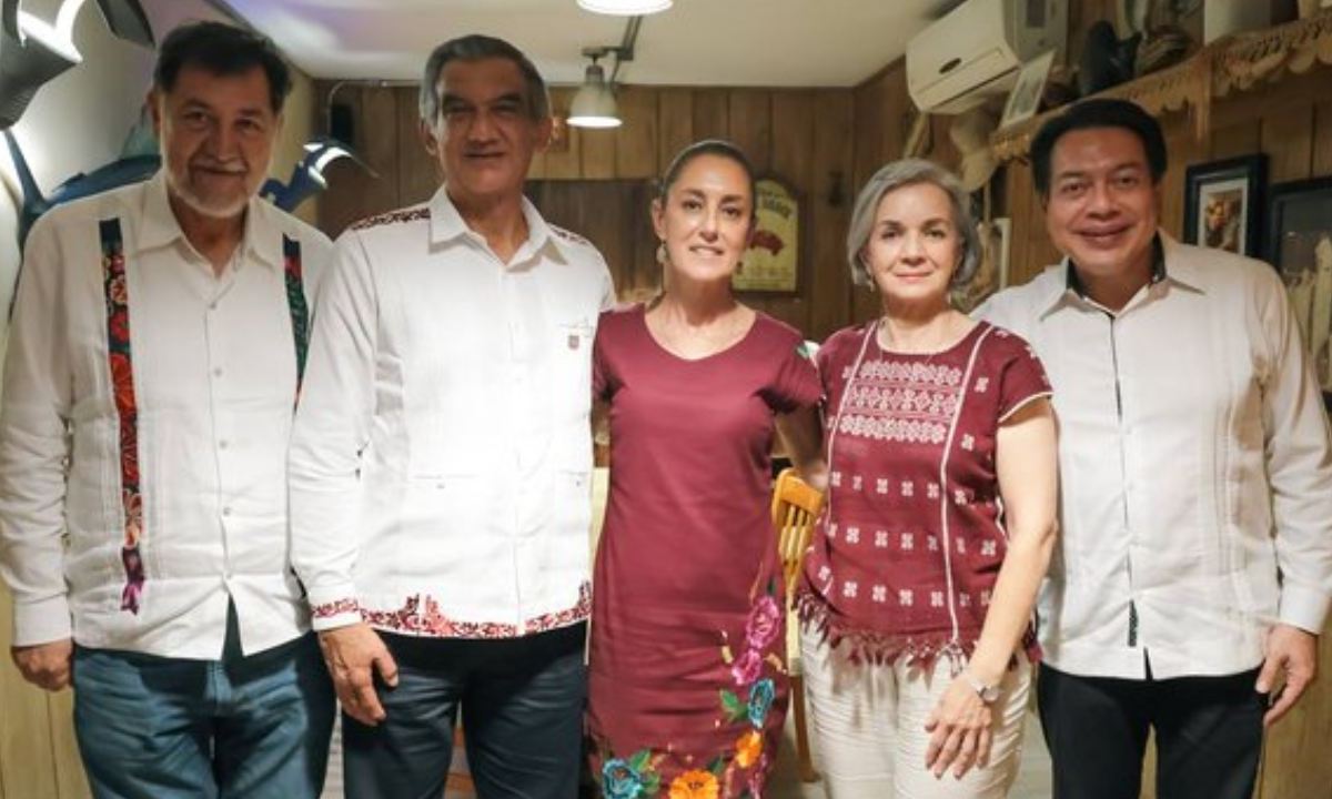 La virtual candidata de Morena a la presidencia, Claudia Sheinbaum, sostuvo una reunión con el gobernador Américo Villarreal, en su gira por Tamaulipas.