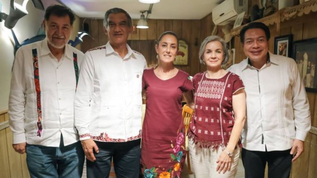 La virtual candidata de Morena a la presidencia, Claudia Sheinbaum, sostuvo una reunión con el gobernador Américo Villarreal, en su gira por Tamaulipas.