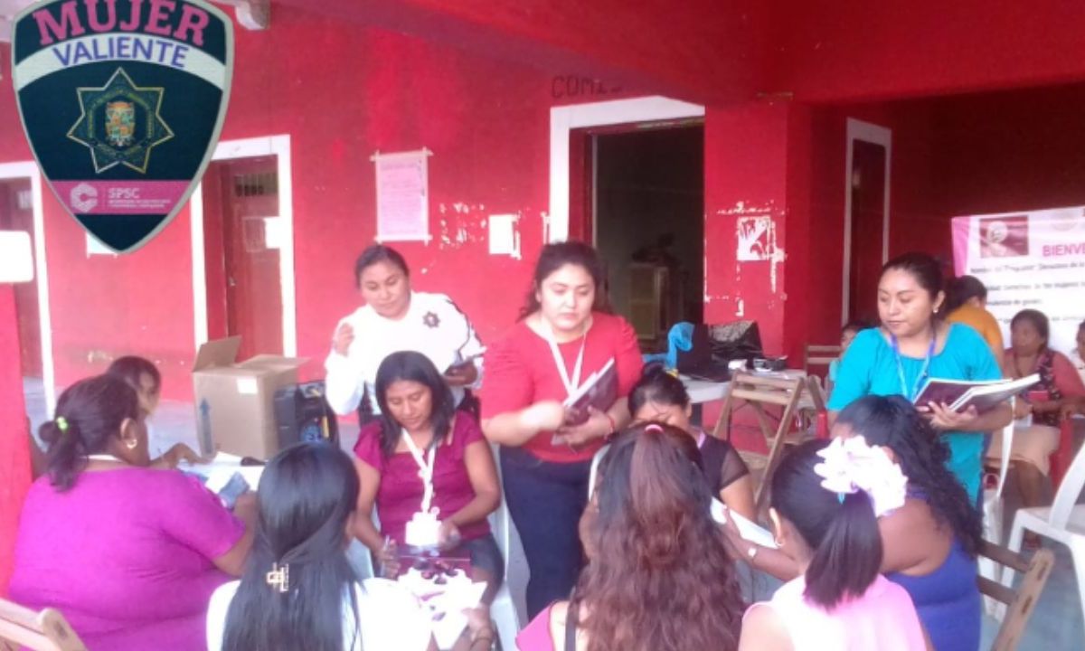 Policías de Campeche participaron en el Foro de Encuentro de Mujeres del Programa de los Derechos Indígenas y Afro Mexicanas y Prevención de la Violencia de Género