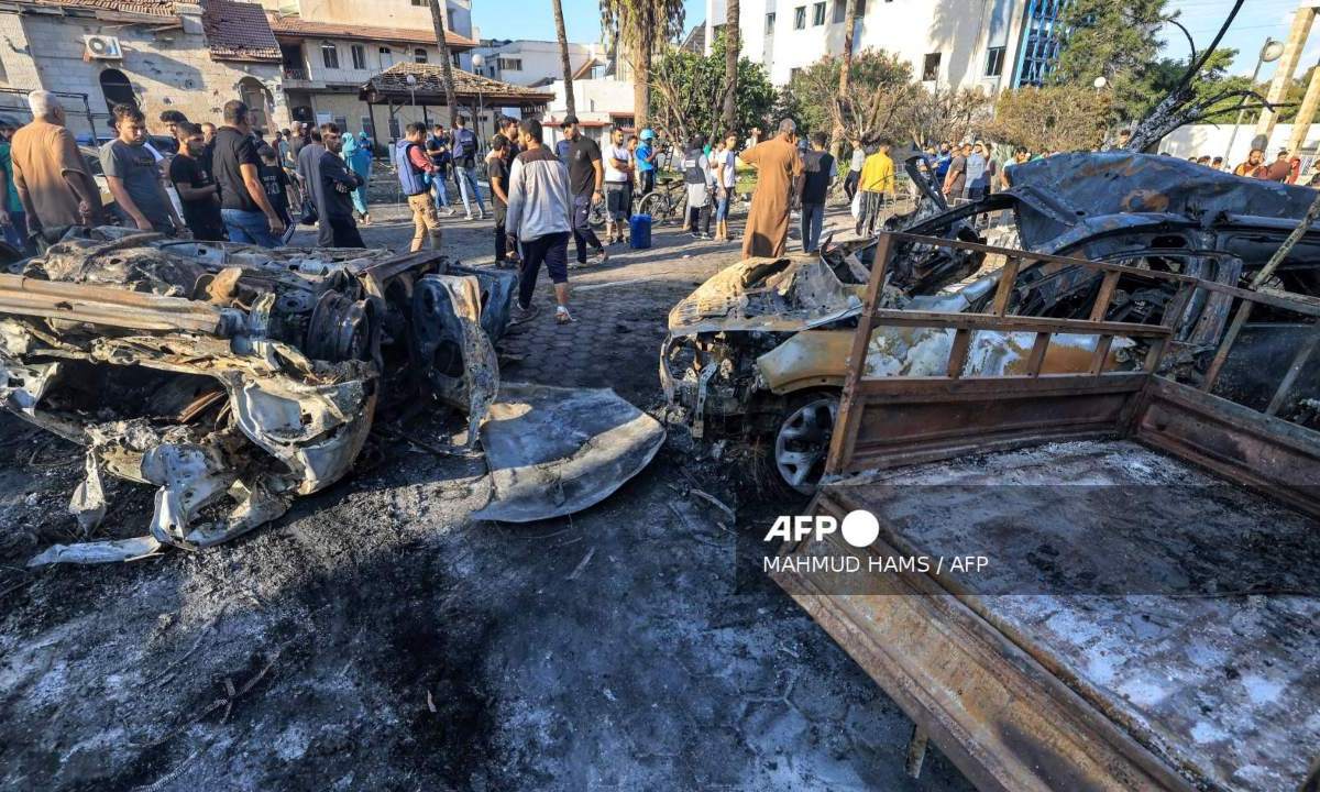 La inteligencia estadounidense estimó entre 100 y 300 el saldo de muertos por un cohete que impactó en el hospital Ahli Arab en Gaza