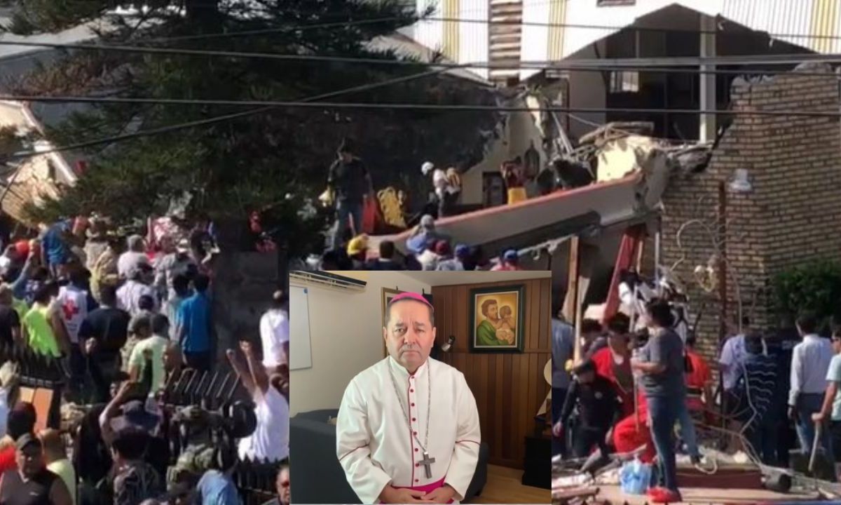 Obispo de Tampico indica que posiblemente la instalación de aire acondicionado en la iglesia de Ciudad Madero la daño en su estructura