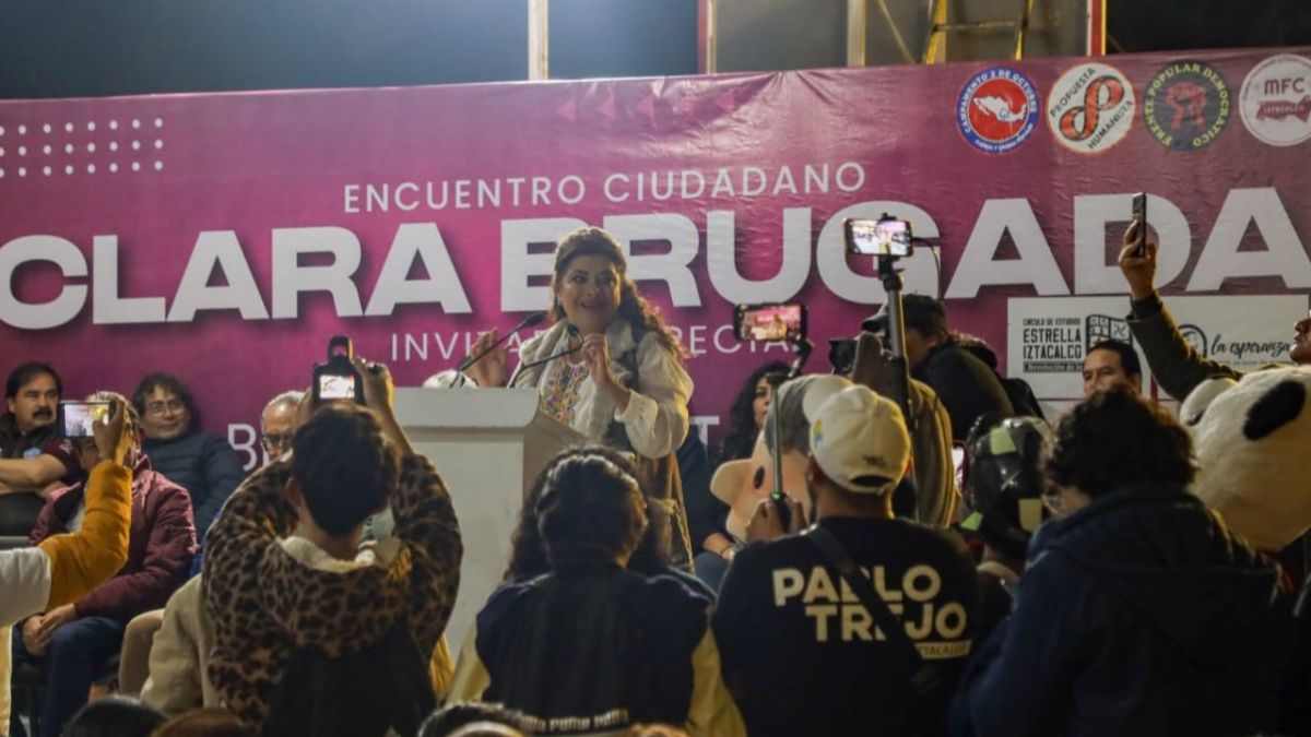 "Me presento como la mejor opción": Clara Brugada en Iztacalco