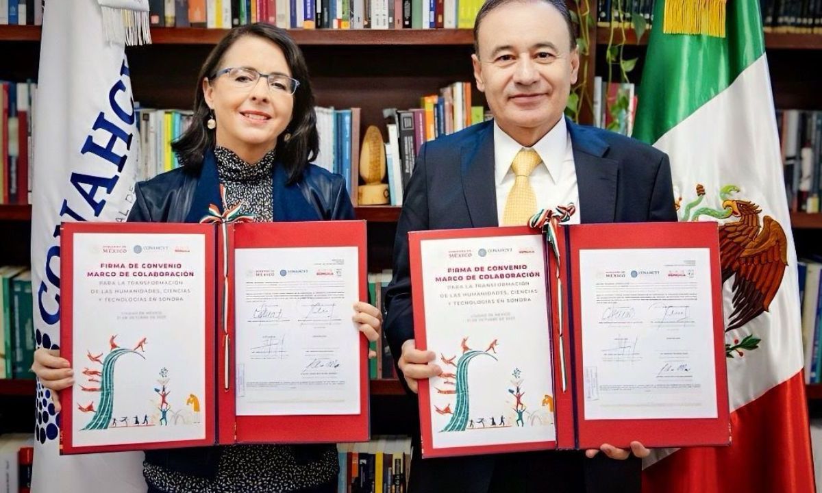 Se firma convenio entre el gobierno de Sonora y Conahcyt para el desarrollo de proyectos científicos y humanísticos